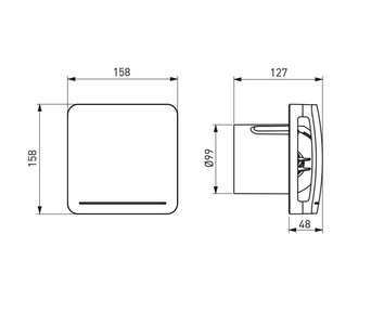 ECOAIR TLC Bathroom Extract Fan