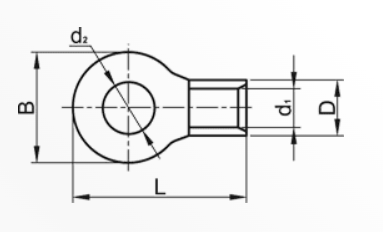 Ring Terminal, Not Insulated, 35mm^2 x M10