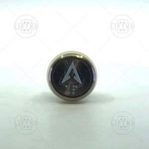 Push Button BUP351, Blue, Embossed, Braille SECURLIFT »Arrow Up«