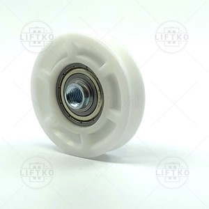 Top Door Roller Ø67x15/10mm, Round Groove, M10 PRISMA