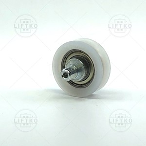 Bottom Door Roller Ø44x16/12mm, Round Groove, M10 PRISMA