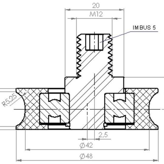 Trgovina/1313_Kolo-ekscentricno-vrat-48x1410mm-polkrozni-utor-M12-FERMATOR_Bottom-Door-Roller-48x1410mm-Round-Groove-M12-FERMATOR