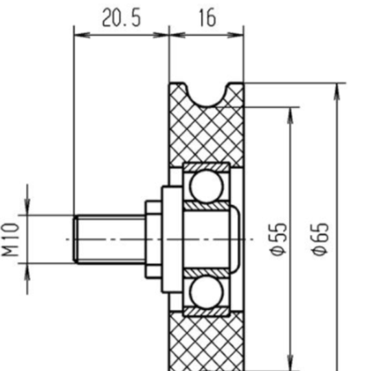 Trgovina/1353_Kolo-tekalno-vrat-65x1612mm-polkrozni-utor-M10-MEILLER_Top-Door-Roller-65x1612mm-Round-Groove-M10-MEILLER_1