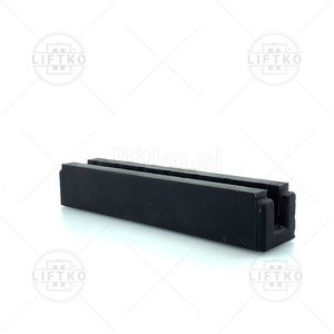 Guide Shoe Insert Vulkollan 220x45x40mm, Guide 16mm IMP