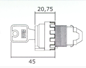 Key Switch MSC-CD/V ELTEN