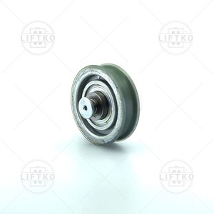 Top Door Roller Ø76x20/16mm, Round Groove, M8 OTIS