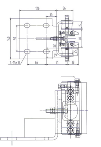 Čeljust vodilna drsna PB273 za vodilo 16mm