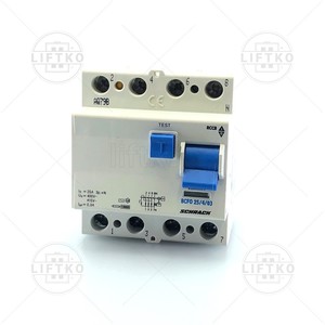 Residual Current Circuit Breaker RCCB 25A/4P/30 SCHRACK