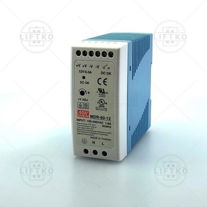 Power Supply Unit MDR-60-12 230/12V 5A MEAN WELL