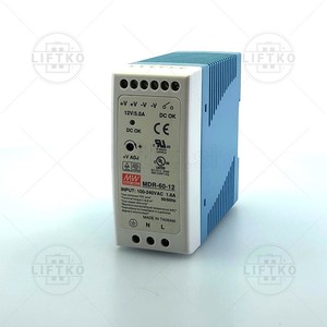 Napajalnik MDR-60-12 230/12V 5A MEAN WELL