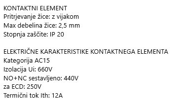 Direct Voltage Contact Ba9s ECD 