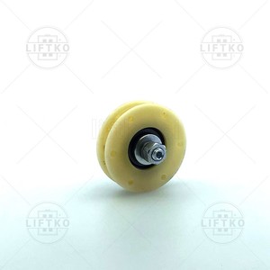 Top Door Roller Ø58x15,5/10mm, Rectangular Groove, M8 RST