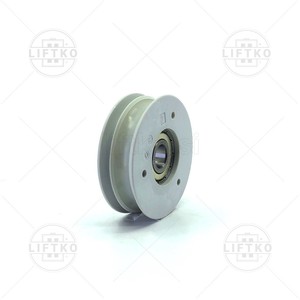 Kolo vrvi in tekalno vrat Ø65x21/8,5/5,5mm, 2x polkrožni utor, za os Ø12mm MEILLER