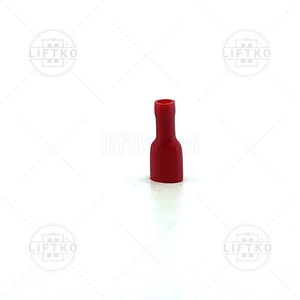 Full Insulated Female Disconnector 1,5 mm^2, 6,3x0,8 mm, red