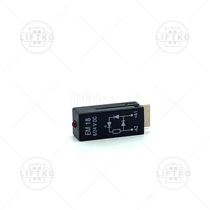 LED vtični modul, rdeč, 6/24V DC, A1+, EM18 SCHRACK