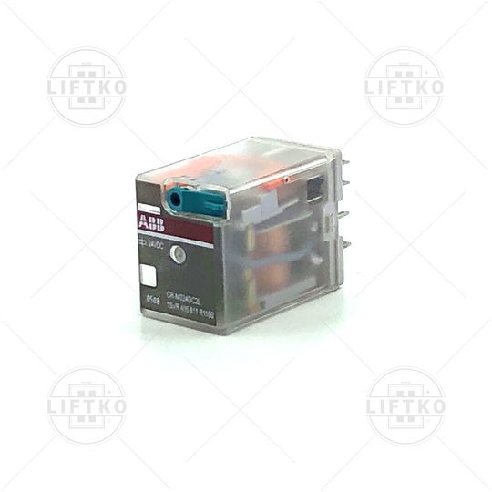 Trgovina/2245_Rele-vticni24VDC-2-x-preklopni-kontakt-250V12A-LED-ABB_Pluggable-relay-2co-24VDC-250V12A-LED-ABB