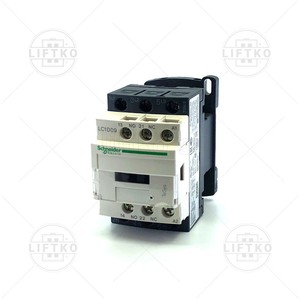 Contactor, LC1D, 9 A, DIN Rail, 230 VAC, 3NO, 3 Pole, 4 kW,  1NO+1NC, SCHNEIDER