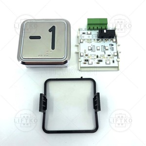 Push Button B7 MAXXI, Blue, Embossed, Braille DMG »-1«
