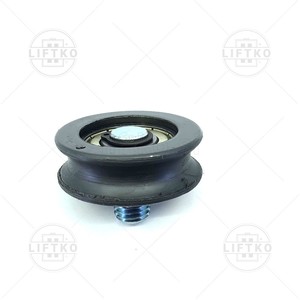 Top Door Roller Ø46x16/10mm, Round Groove, M12 ALJO  