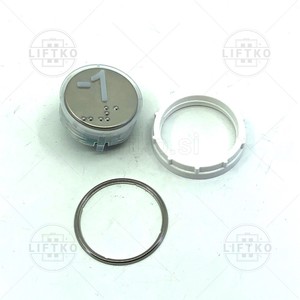 Push Button, blue/red, Embossed, Braille 12V VEGA »1«