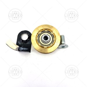 Kolo tekalno vrat Ø56x16/10mm, polkrožni utor, M10, medenina WITTUR/SELCOM