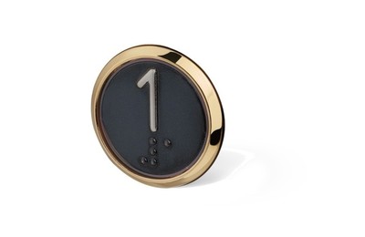 Tipka pozivna ACHILLE, izbočena, Braille VEGA