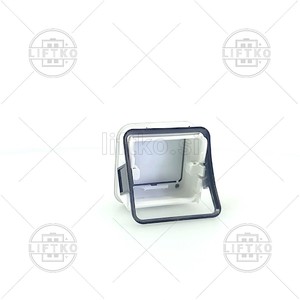 Tipka pozivna B7 MAXXI, rdeča, izbočena, Braille DMG »alarm«