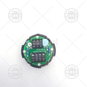 Push Button RT42 IX WG, Blue, Embossed SCHAEFER »Alarm«