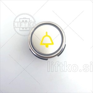 Push Button RT42 IX WG, Blue, Embossed SCHAEFER »Alarm«