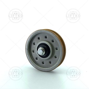 Top Door Roller Ø94x19/12mm, Round Groove, M10 KONE