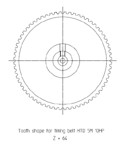 Toothed Wheel for Shaft Encoder SCHINDLER