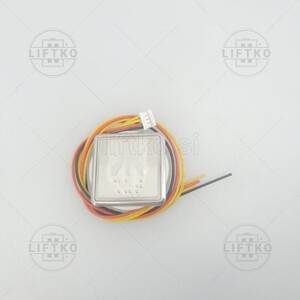 Push Button KA308, Red, Embossed, Braille + Plate BST »Door Close«